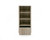 Nova Domus Roma - Modern Faux Travertine + Gold Bookcase By VIG