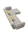 Divani Casa Jacinda - Modern Grey Fabric Right Facing Sectional Sofa With 2 Yellow Pillows By VIG