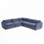 Divani Casa Kinsey Modern Blue Fabric Modular Sectional Sofa By Vig Vgkk Kf 8035 Sect Navy