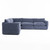Divani Casa Kinsey - Modern Blue Fabric Modular Sectional Sofa By VIG