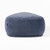 Divani Casa Kinsey - Modern Blue Large River Rock Ottoman By VIG