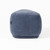 Divani Casa Kinsey - Modern Blue Small River Rock Ottoman By VIG