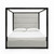 Modrest Manhattan - Contemporary Canopy Grey Bed -Eastern By VIG