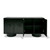 Modrest Calexico - Contemporary Black Wave Glass + Black Buffet By VIG