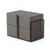 Nova Domus Lucia - Italian Modern Matte Grey / Elm Grey Bed + 2 Nightstands Set By VIG
