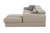 Divani Casa Pella Mini - Modern Grey Italian Leather Right Facing Chaise Sectional Sofa By VIG
