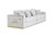 Divani Casa Mobray Glam Light Grey Velvet Gold Sofa By Vig Vguimy524 Gry