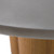 Modrest Bateman - Modern Faux Concrete + Walnut Round Dining Table By VIG