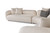Divani Casa Drayton - Modern Off-White Fabric Sectional Sofa By VIG