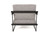 Modrest Ravina - Modern Grey Fabric + Black Accent Chair By VIG