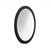 Lamod Cirque - Modern Black Ash Round Mirror By VIG