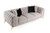 Divani Casa Clarice - Transitional Light Beige Velvet Sofa By VIG
