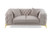 Divani Casa Clarice - Transitional Light Beige Velvet Loveseat By VIG
