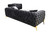 Divani Casa Clarice - Transitional Black Velvet Sofa Set By VIG