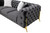 Divani Casa Clarice - Transitional Black Velvet Sofa Set By VIG