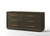 Modrest Manhattan Contemporary Brown Oak And Gold Dresser By Vig Vgma Br 127 Drs Cry