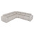 Lamod Italia Dalton - Modern Italian Light Grey Leather Sectional + Recliners By VIG