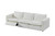 Divani Casa Almagre - Modern White Fabric Sofa With 3 Electric Recliners By VIG