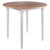 Sorella Round Double Drop Leaf Dining Table Natural And White 43727 By Winsome Wood