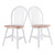 Windsor 2 Piece Chair Set Natural And White 45080 By Winsome Wood