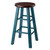 Ivy Counter Stool Rustic Teal And Walnut 42979 By Winsome Wood