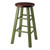Ivy Counter Stool Rustic Green And Walnut 42979 By Winsome Wood