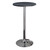 Spectrum 24 Round Pub Table Black And Chrome 39142 By Winsome Wood