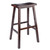 Satori Saddle Seat Bar Stool Walnut 39600 By Winsome Wood