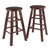 Element 2 Piece Counter Stool Set Walnut 44217 By Winsome Wood