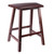 Katashi Fan Shape Counter Stool Walnut 43788 By Winsome Wood