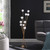 46" In 11-Light Acrylic Globe Aluminun Led Chrysanthe Yellow Gold Metal Floor Lamp HBL2518G By Ore