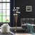 61.5" In 16-Light Acrylic Globe Aluminun Led Chrysanthe Yellow Gold Metal Floor Lamp HBL2519G By Ore