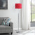 63"In Red Roses In Bloom Acrylic/Metal Floor Lamp HBL2800 By Ore