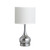 18 75 In Corrine Polished Silver Mid Century Table Lamp Hbl2122 By Ore