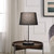 20.75" In Sterling Matte Non-Gloss Black Table Lamp With Wireless Charging Station And Usb Port HBL2139 By Ore