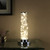 13" In Exposed Rope Led Minari Clear Column Table Lamp HBL2297 By Ore