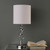 21.5" In Milo Abstract Brushed Silver Metal Table Lamp HBL2316 By Ore