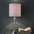 21.5" In Milo Abstract Brushed Silver Metal Table Lamp HBL2316 By Ore
