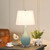 28" In Teal Telli Pebble Mid Century Resin Table Lamp HBL2237 By Ore