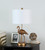 26" In Matte Gold Flamingo Resin Table Lamp HBL2441 By Ore