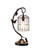 17.5" In Iris Black Butterfly Garden Metal Table Lamp HBL2287 By Ore