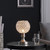 11.5" In Crystal Inspired Sequin Elise Uplight Brush Silver Table Lamp HBL2180 By Ore