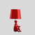 21.25" In Red Modern Clown Phone Holder Resin Table Lamp HBL2295 By Ore