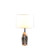 19" In Dodecahedron Solid Crystal Prism Table Lamp HBL2473 By Ore