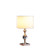 19.75" In Satin Nickel Solid Crystal Orb Metal Table Lamp HBL2582 By Ore