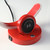 13.25" In Modern C Shape Led With Usb/Wireless Charger Port And Touch Dimmer Bright Red Table Lamp HBL2585 By Ore