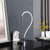 20.25" In Elastilight Led Tube With Magnetic End Contemporary Chrome Silver Table Lamp HBL2562 By Ore