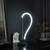 20.25" In Elastilight Led Tube With Magnetic End Contemporary Chrome Silver Table Lamp HBL2562 By Ore