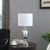 25" In Ambros Textured Silver Chrome Urn Table Lamp HBL2470 By Ore