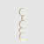 38.5" In Else Nordic 5-Ring Shaped White Led Metal Table Lamp HBL2792 By Ore